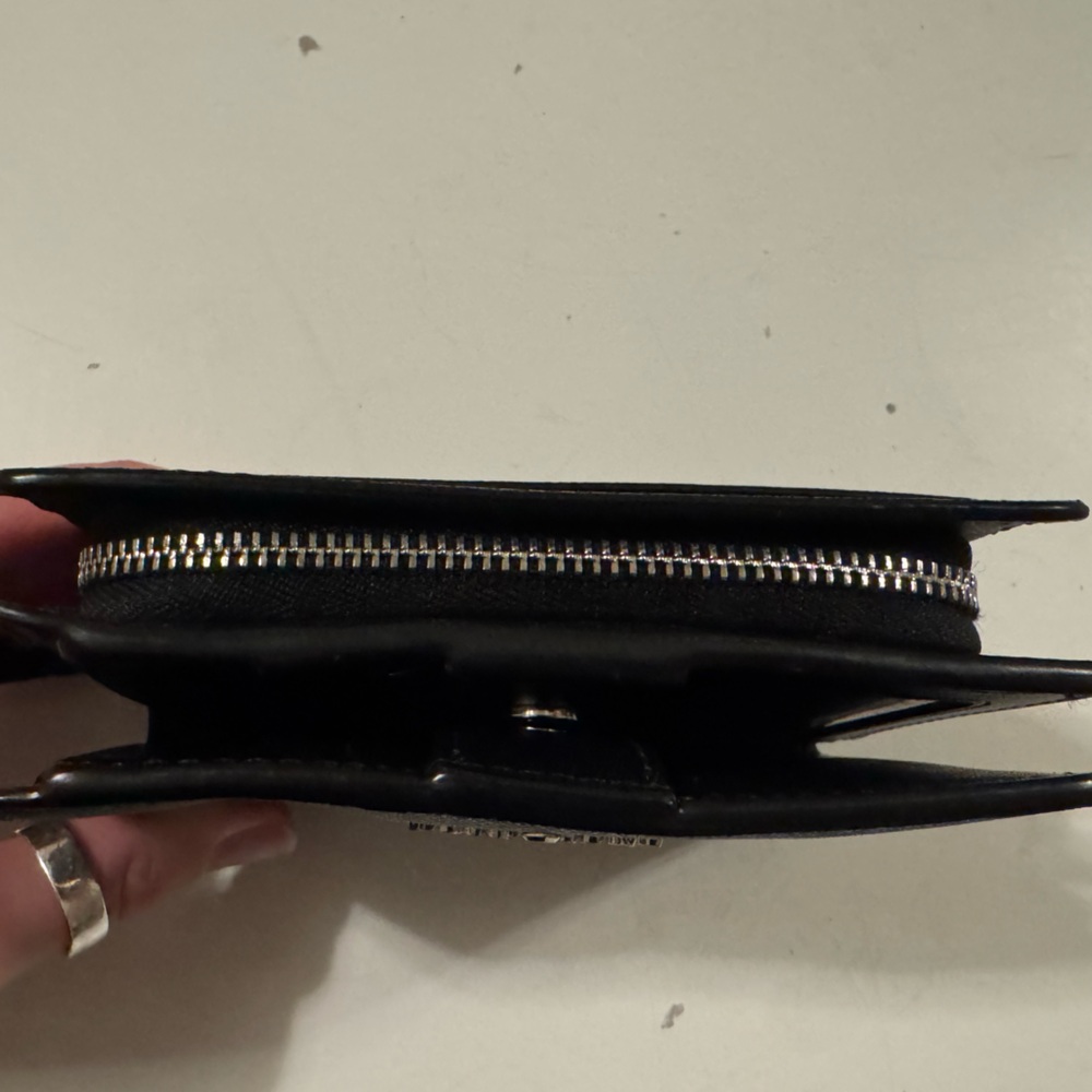 Kate Spade Black Leather Wallet with God Lettering - Picture 3 of 6